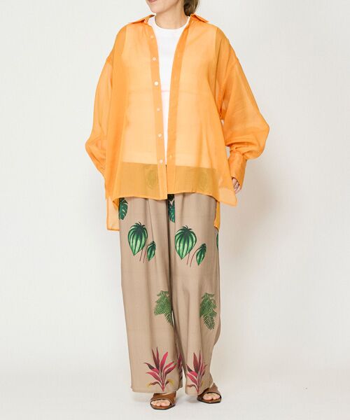 EPELER / イプリ シャツ・ブラウス | ソフトオーガンジーシャツ | 詳細8