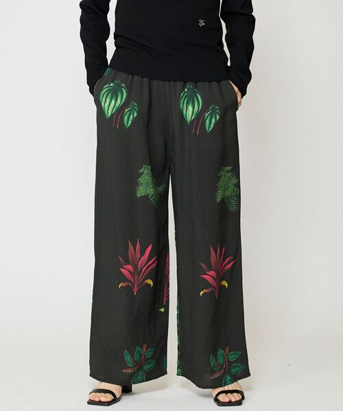 EPELER / イプリ その他パンツ | フラワープリントパンツ（クロ）