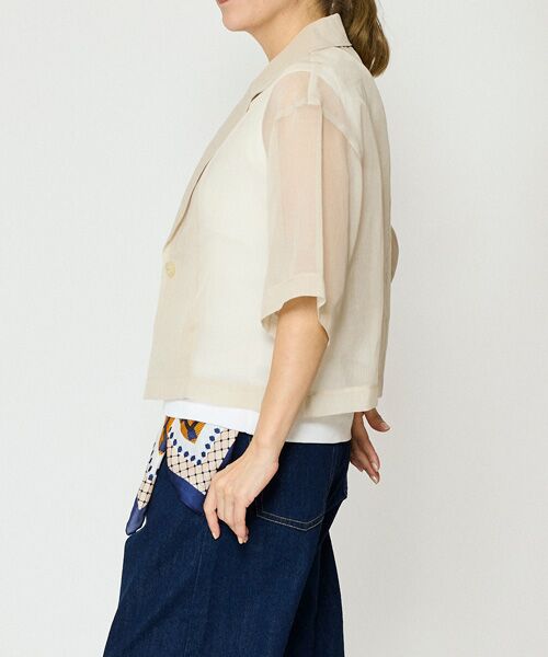 EPELER / イプリ テーラードジャケット | ソフトオーガンジージャケット | 詳細6