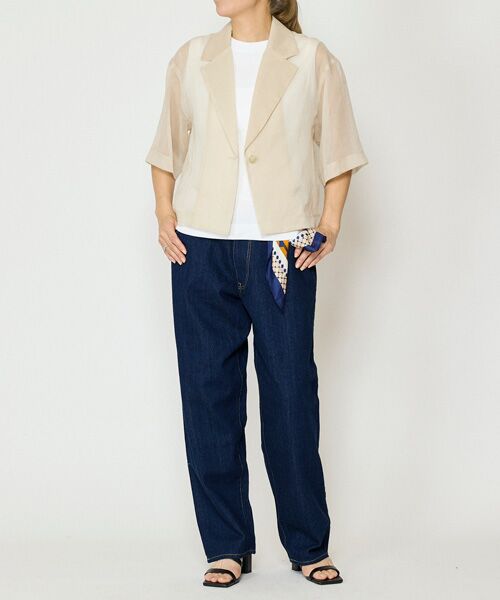 EPELER / イプリ テーラードジャケット | ソフトオーガンジージャケット | 詳細8