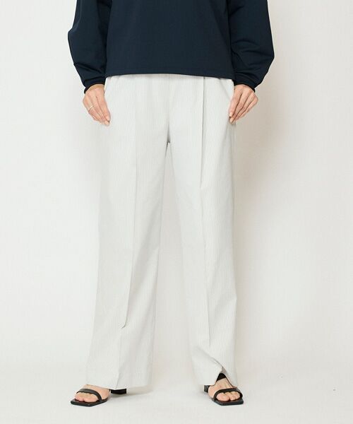 EPELER / イプリ スラックス・ドレスパンツ | サッカーストライプパンツ（グレー）