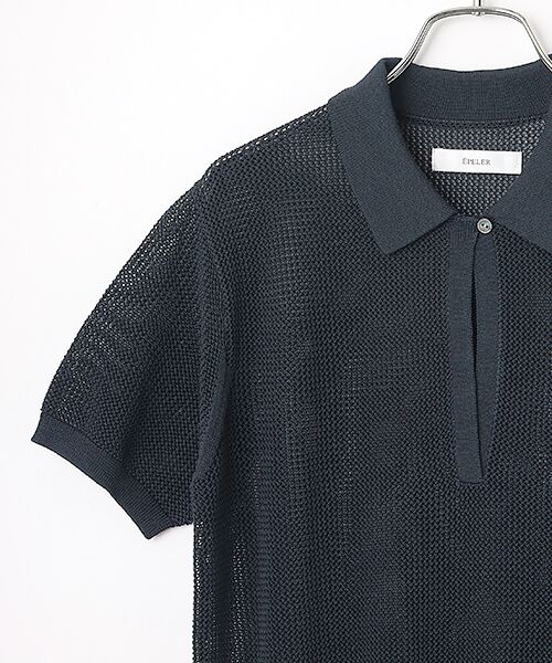 EPELER / イプリ ニット・セーター | コットンメッシュポロニット | 詳細7
