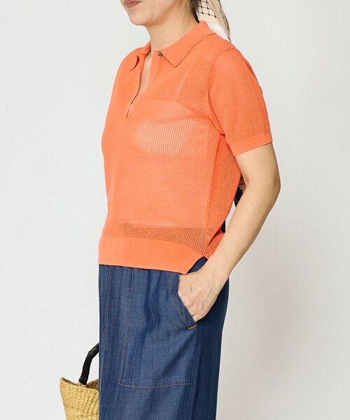EPELER / イプリ ニット・セーター | コットンメッシュポロニット | 詳細10