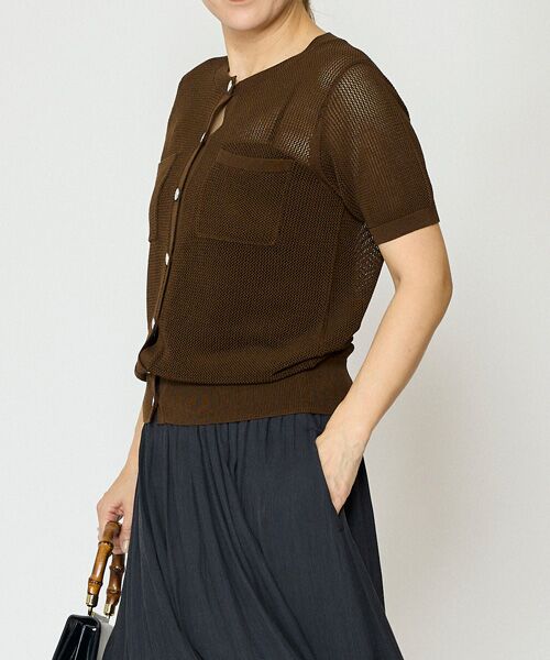 EPELER / イプリ ニット・セーター | コットンメッシュカーディガン | 詳細1