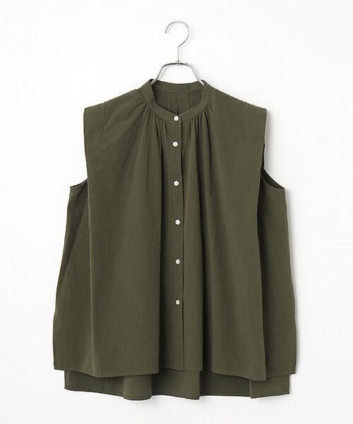EPELER / イプリ シャツ・ブラウス | オーガニックコットンブラウス（カーキ）