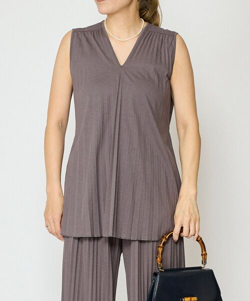 EPELER / イプリ シャツ・ブラウス | カットプリーツブラウス（グレー）