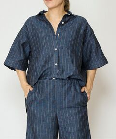 EPELER / イプリ シャツ・ブラウス | ラミーコットンストライプシャツ