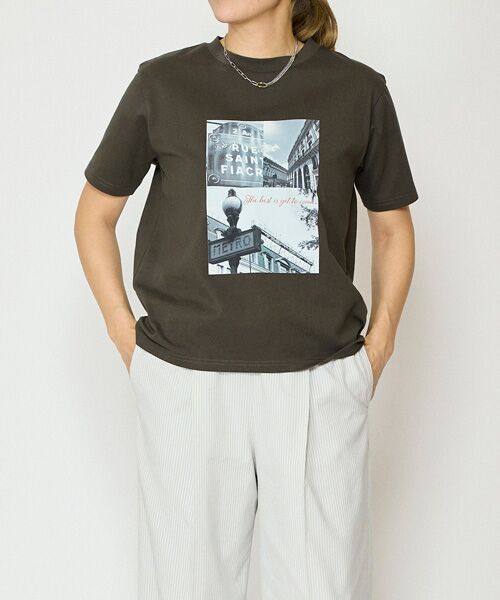EPELER / イプリ Tシャツ | フォトプリントTシャツ（チャコールグレー）