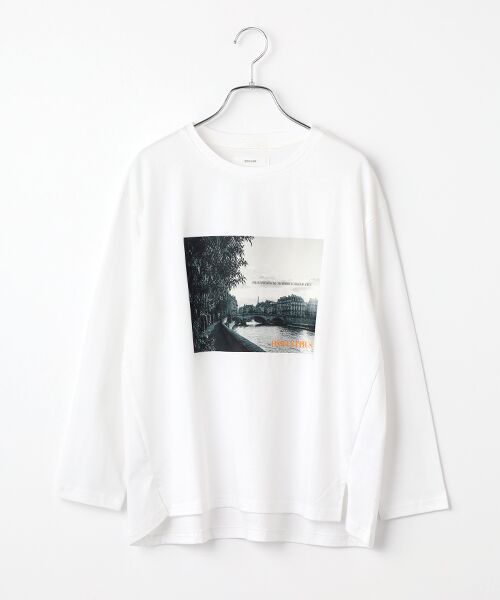 EPELER / イプリ Tシャツ | フォトプリントロングスリーブT（オフシロ）