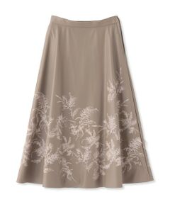 EPOCA / エポカ ロング・マキシ丈スカート | エンブロイダリープリント　シンセティックレザースカート