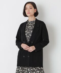 EPOCA / エポカ ノーカラージャケット | 【La maglia】ミラノリブ　ニットジャケット