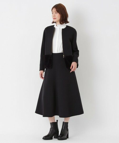 EPOCA / エポカ ロング・マキシ丈スカート | 【LA MAGLIA IN CASA】ダンボールニット　フレアスカート | 詳細1