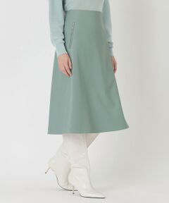 EPOCA / エポカ ロング・マキシ丈スカート | シンセティックレザー　セミフレアスカート