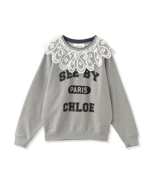 【SEE BY CHLOE】レースカラーロゴプルオーバー《WEB＆EPOCA THE SHOP店舗限定》