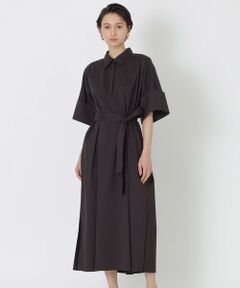 【川上さやか×EPOCA STORIA】コットンナイロンストレッチ　シャツドレス《WEB＆EPOCA THE SHOP店舗限定》