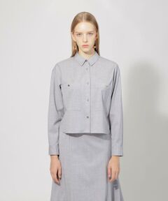 【LA MAGLIA IN CASA】ショートシャツブルゾン《WEB＆一部店舗限定》