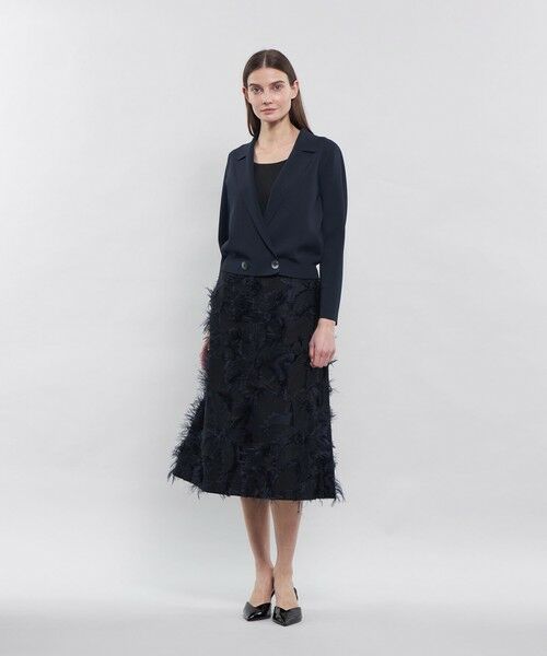 EPOCA / エポカ ノーカラージャケット | 【La maglia】 ショートニットジャケット | 詳細4