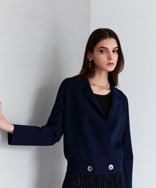 EPOCA/エポカ 【La maglia】 ショートニットジャケット ネイビー2 40 EPOCA/エポカ 【La maglia】 ショートニットジャケット ネイビー2 40