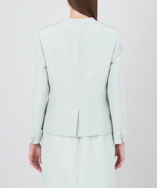 EPOCA / エポカ ノーカラージャケット | 【EPOCA DI BASE】 ウールシルクダブルクロス ノーカラージャケット 《WEB&一部店舗限定》 | 詳細5