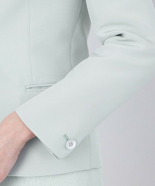 EPOCA / エポカ ノーカラージャケット | 【EPOCA DI BASE】 ウールシルクダブルクロス ノーカラージャケット 《WEB&一部店舗限定》 | 詳細6