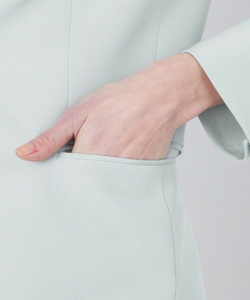 EPOCA / エポカ ノーカラージャケット | 【EPOCA DI BASE】 ウールシルクダブルクロス ノーカラージャケット 《WEB&一部店舗限定》 | 詳細7