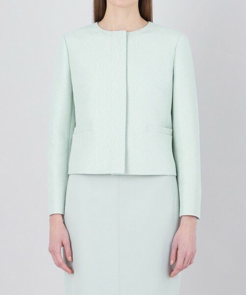 EPOCA / エポカ ノーカラージャケット | 【EPOCA DI BASE】 メタルラメジャカード ノーカラージャケット 《WEB＆一部店舗限定》 | 詳細3