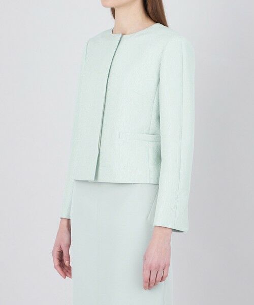 EPOCA / エポカ ノーカラージャケット | 【EPOCA DI BASE】 メタルラメジャカード ノーカラージャケット 《WEB＆一部店舗限定》 | 詳細4