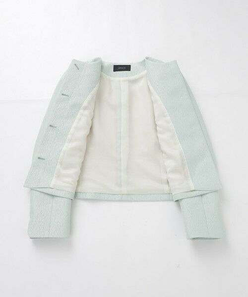 EPOCA / エポカ ノーカラージャケット | 【EPOCA DI BASE】 メタルラメジャカード ノーカラージャケット 《WEB＆一部店舗限定》 | 詳細9