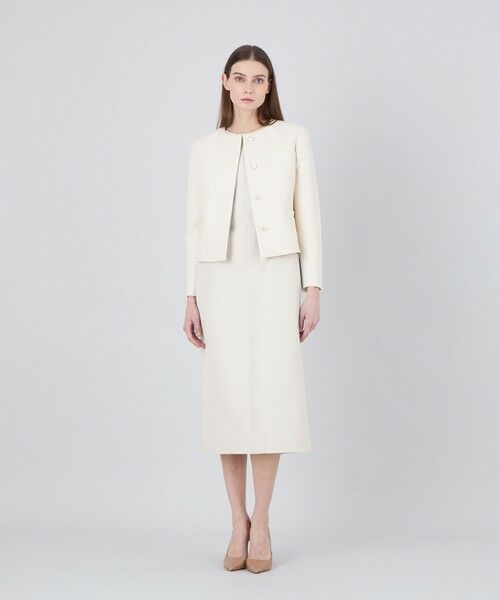 EPOCA / エポカ ノーカラージャケット | 【EPOCA DI BASE】 メタルラメジャカード ノーカラージャケット 《WEB＆一部店舗限定》 | 詳細1