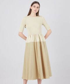 EPOCA / エポカ ロング・マキシ丈ワンピース | ココテック タフタコンビニットドレス