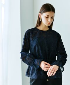 EPOCA / エポカ シャツ・ブラウス | シアーフィオーレジャカード ペプラムブラウス