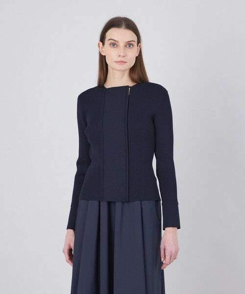 さらら です★美品★ココテック ライダースニットジャケット 24AW EPOCA☆美品☆ココテック ライダースニットジャケット 24AW