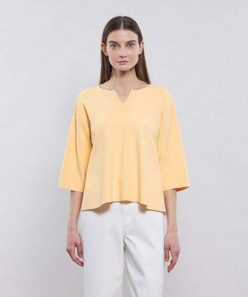 EPOCA/エポカ 【La maglia】 キーネックニットプルオーバー オレンジ1 40 EPOCA/エポカ 【La maglia】 キーネックニットプルオーバー オレンジ1 40