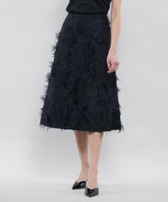 EPOCA / エポカ ロング・マキシ丈スカート | フィオーレフリンジジャカード Aラインスカート