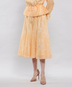 EPOCA / エポカ ロング・マキシ丈スカート | シアーフィオーレジャカード フレアスカート