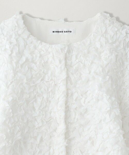EPOCA / エポカ ノーカラージャケット | 【MIHOKO SAITO】フリルジャケット《WEB＆EPOCA THE SHOP店舗限定》 | 詳細2