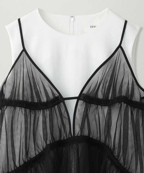 EPOCA / エポカ ロング・マキシ丈ワンピース | 【EZUMi】チュールドッキングワンピース《WEB＆EPOCA THE SHOP店舗限定》 | 詳細7