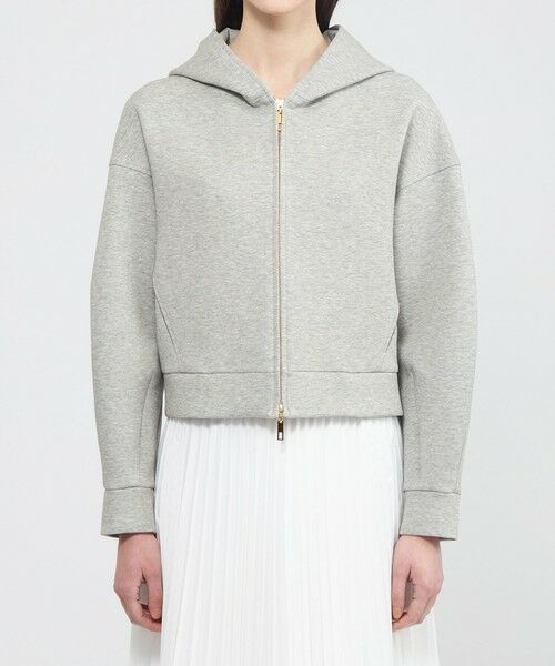 EPOCA / エポカ ノーカラージャケット | 【EPOCA STORIA】 コットンエアーダンボール ジップアップフーディー 《WEB＆EPOCA THE SHOP店舗限定》 | 詳細4
