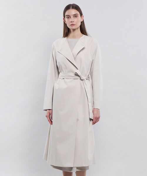 EPOCA / エポカ その他アウター | ハイツイストコットンラチネ ノーカラーラペルコート | 詳細13