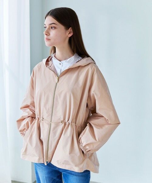 EPOCA / エポカ その他アウター | ライトメモリータフタ フーデッドジップブルゾン | 詳細1