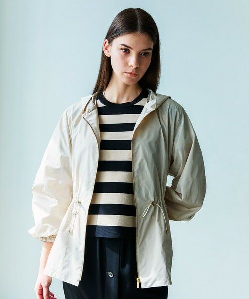 EPOCA / エポカ その他アウター | ライトメモリータフタ フーデッドジップブルゾン | 詳細2