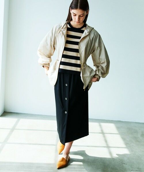 EPOCA / エポカ その他アウター | ライトメモリータフタ フーデッドジップブルゾン | 詳細3