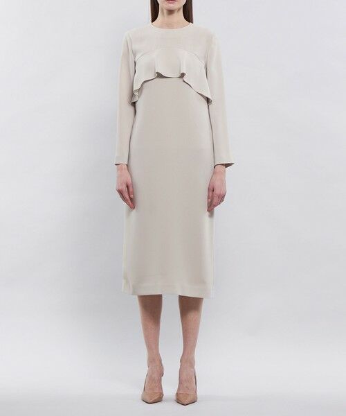 EPOCA / エポカ ロング・マキシ丈ワンピース | ソフトダブルクロス Iラインドレス | 詳細3