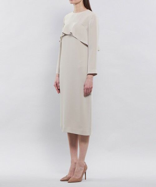 EPOCA / エポカ ロング・マキシ丈ワンピース | ソフトダブルクロス Iラインドレス | 詳細4