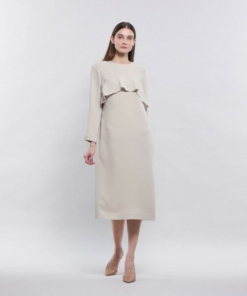 EPOCA / エポカ ロング・マキシ丈ワンピース | ソフトダブルクロス Iラインドレス | 詳細2