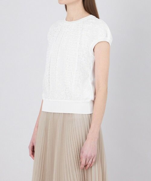 EPOCA / エポカ ニット・セーター | リバーレースコンビ フレンチスリーブニット | 詳細6