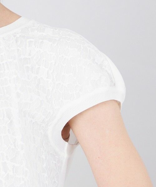 EPOCA / エポカ ニット・セーター | リバーレースコンビ フレンチスリーブニット | 詳細8