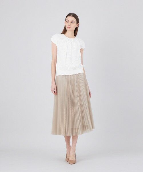 EPOCA / エポカ ニット・セーター | リバーレースコンビ フレンチスリーブニット | 詳細1