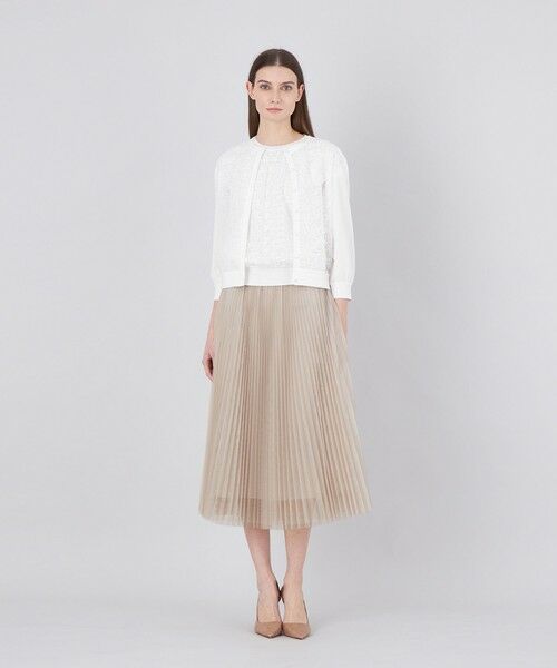 EPOCA / エポカ ニット・セーター | リバーレースコンビ ニットカーディガン | 詳細1