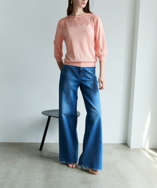 EPOCA/エポカ 【TWENTY FOUR DENIM】 バギーデニムパンツ ブルー5 38 EPOCA/エポカ 【TWENTY FOUR DENIM】 バギーデニムパンツ ブルー5 38